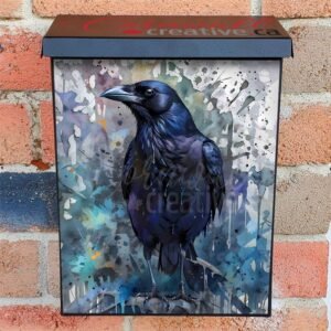 Halloween Raven Colonial Mailbox Cover