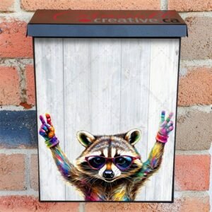Raccoon in Sunglasses Colonial Mailbox Cover