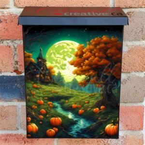 Fantasy Autumn Landscape Colonial Mailbox Cover