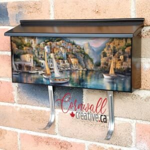 Italian Seaside Village Wall-mounted Townhouse Mailbox Cover