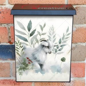 Cute Bohemian Goat Colonial Mailbox Cover