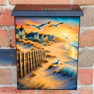 Seagulls on the Dunes Colonial Mailbox Cover