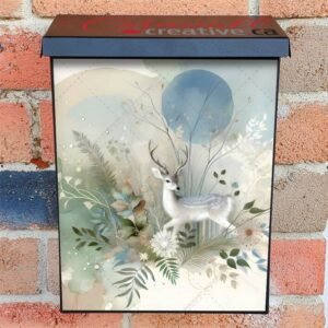 Boho Forest Elk Colonial Mailbox Cover