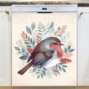 Little Boho Robin Magnetic Dishwasher Door Cover