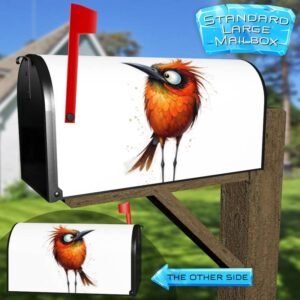 Cute, Silly Cardinal Rural Farm Mailbox Cover