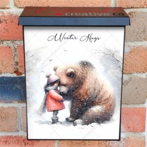 Best Winter Friends 2 Colonial Mailbox Cover