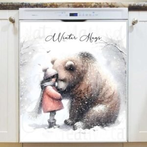 Best Winter Friends 2 Magnetic Dishwasher Door Cover