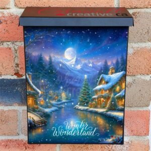 Winter Wonderland Village Colonial Mailbox Cover