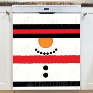 Christmas Snowman Magnetic Dishwasher Door Cover