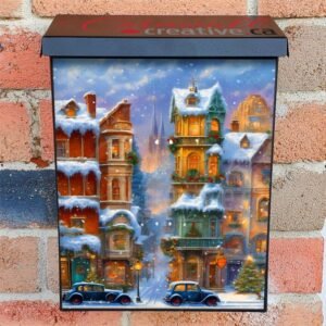 Winter in the City 2 Colonial Mailbox Cover
