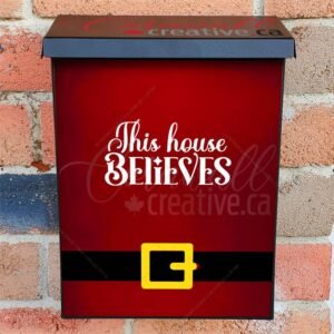 This House Believes Colonial Mailbox Cover