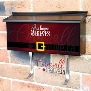 This House Believes Wall-mounted Townhouse Mailbox Cover