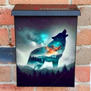 The Midnight Howl Colonial Mailbox Cover