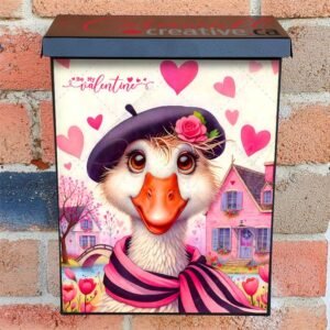 Valentine’s Day Goose Colonial Mailbox Cover