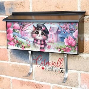 Valentine’s Day Kitten Wall-mounted Townhouse Mailbox Cover