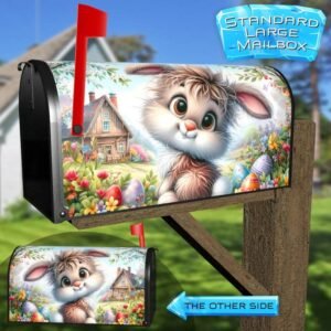 Little Easter Bunny Rural Farm Mailbox Cover