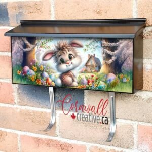 Little Easter Bunny Wall-mounted Townhouse Mailbox Cover