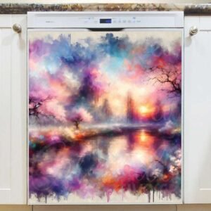 Springtime Dream Magnetic Dishwasher Door Cover