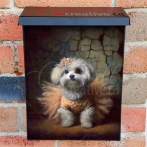 Cute Ballet Dancer Puppy Colonial Mailbox Cover