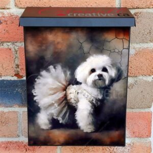 Cute Ballerina Puppy Colonial Mailbox Cover