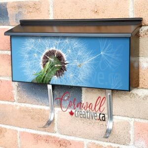Dandelions in the Wind #2 Wall-mounted Townhouse Mailbox Cover