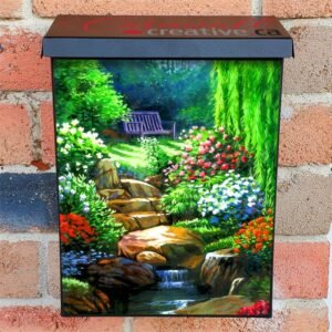 The Secret Garden Colonial Mailbox Cover