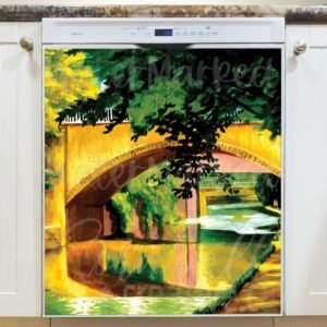 Canal of Amsterdam Magnetic Dishwasher Door Cover
