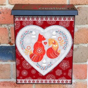 Scandinavian Folk Art Christmas #7 Colonial Mailbox Cover