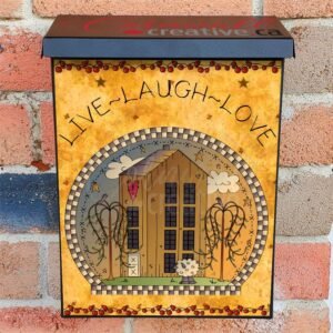 Live Laugh Love Saltbox House Colonial Mailbox Cover