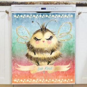 Cute Little Bee Magnetic Dishwasher Door Cover
