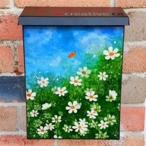 Summer Garden and a Butterly Colonial Mailbox Cover