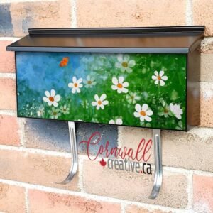 Summer Garden and a Butterly Wall-mounted Townhouse Mailbox Cover