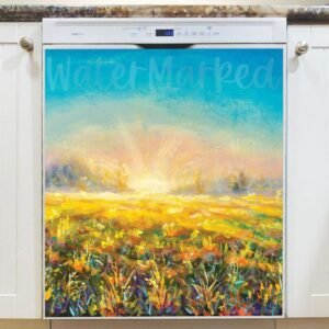 Beautiful Summer Sunrise Magnetic Dishwasher Door Cover