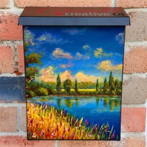 Hot Lakeside Summer Colonial Mailbox Cover