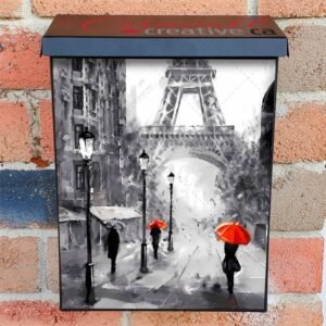 Rainy Day in Paris Colonial Mailbox Cover
