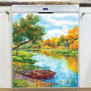 Summer at the River Magnetic Dishwasher Door Cover