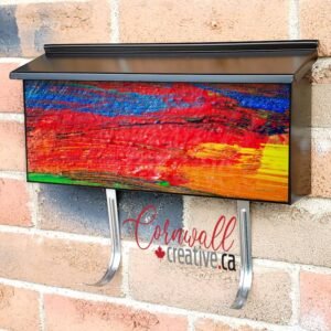 Beautiful Abstract Design #8 Wall-mounted Townhouse Mailbox Cover