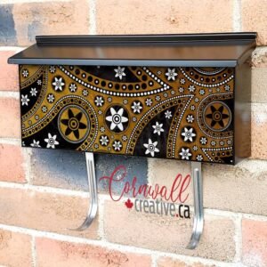 Elegant Paisley Design #5 Wall-mounted Townhouse Mailbox Cover