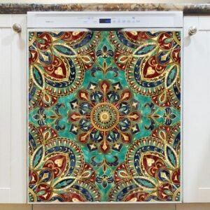 Beautiful Bohemian Mandala #4 Magnetic Dishwasher Door Cover