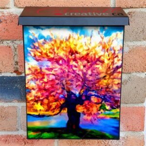 Blooming Spring Tree Colonial Mailbox Cover