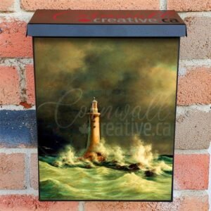 Lighthouse at Stora Balt by Anton Melbye Colonial Mailbox Cover
