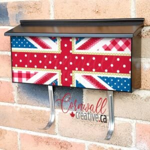Patchwork British Flag #4 Wall-mounted Townhouse Mailbox Cover