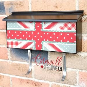 Patchwork British Flag #3 Wall-mounted Townhouse Mailbox Cover