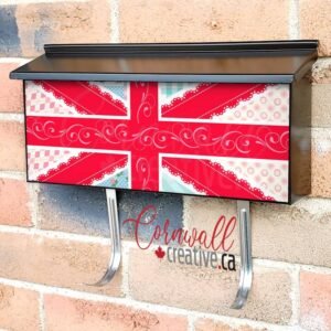 Patchwork British Flag #2 Wall-mounted Townhouse Mailbox Cover