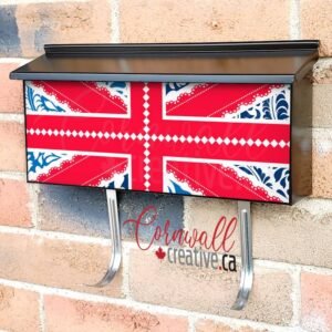Patchwork British Flag #1 Wall-mounted Townhouse Mailbox Cover