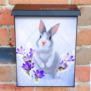 The First Bunny of the Spring Colonial Mailbox Cover
