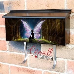 Forest Fairy at Night Wall-mounted Townhouse Mailbox Cover