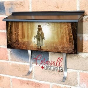Little Autumn Angel Wall-mounted Townhouse Mailbox Cover