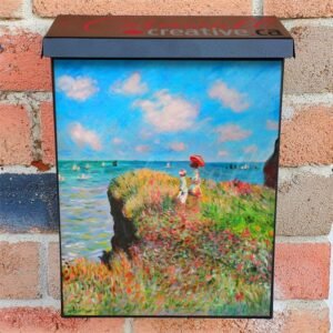 Cliff Walk at Pourville by Claude Monet Colonial Mailbox Cover