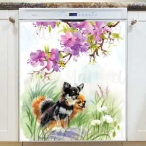 Cute Chihuahua Brothers Magnetic Dishwasher Door Cover